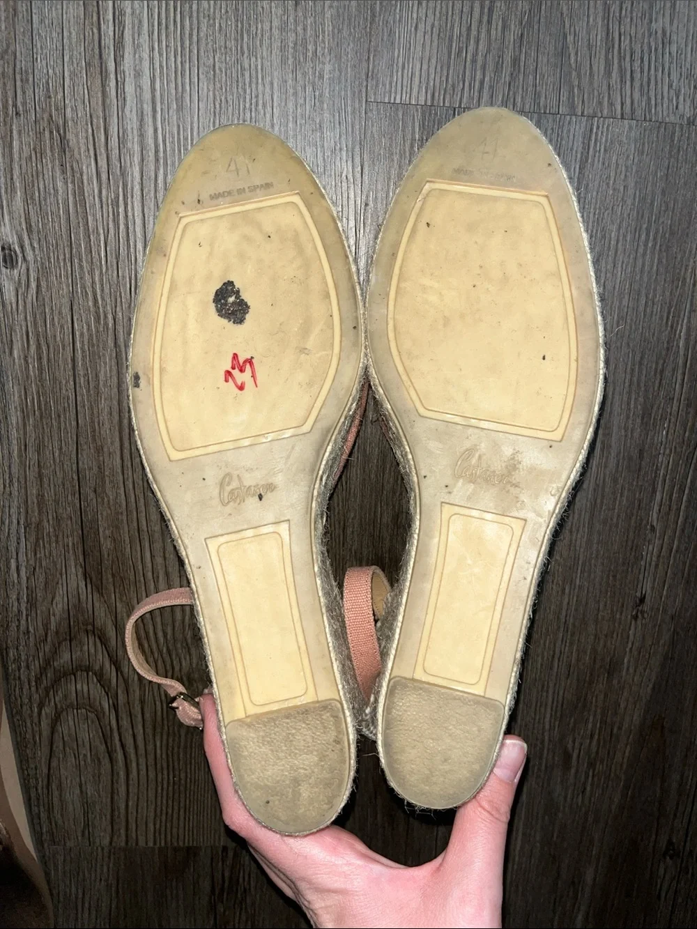 CASTANER Canvas Espadrille Wedge Sandals with Ankle Strap